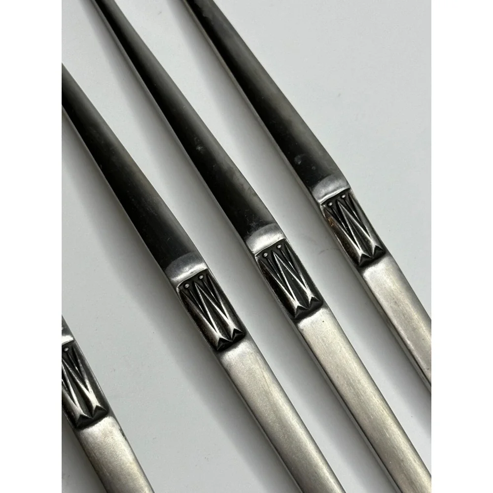 Arthur Salem Stainless Drink Spoons Set 6 AS‎ MCM Flatware Long Handle